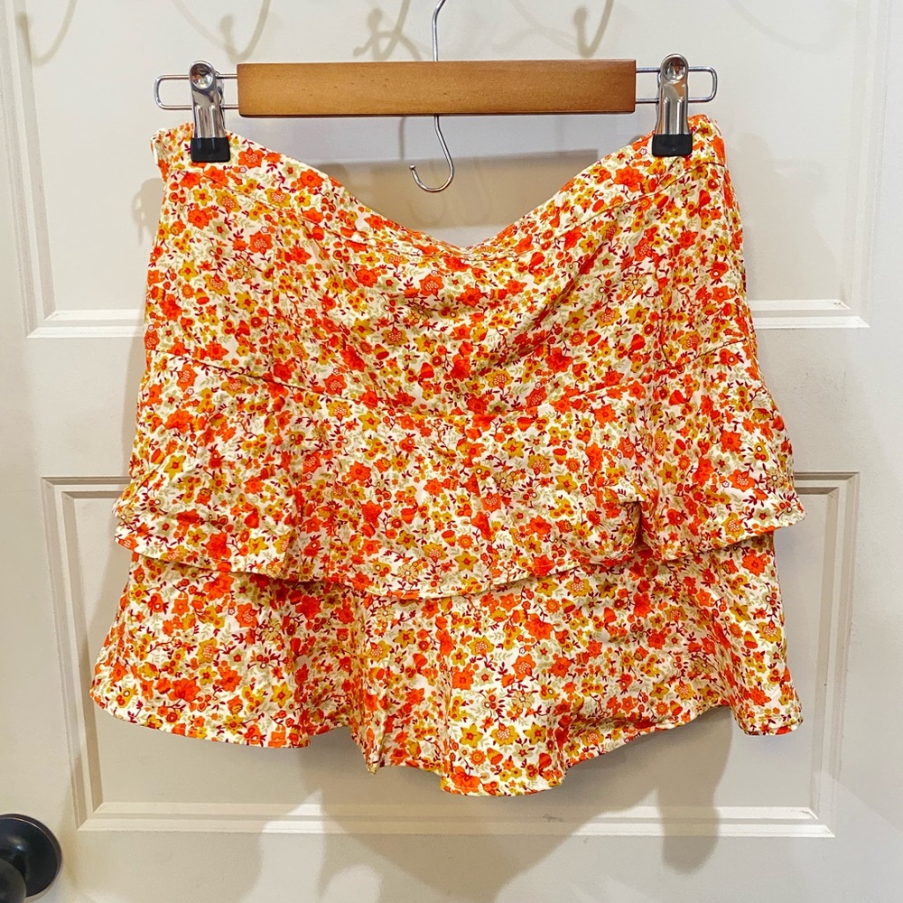 Motel Rocks Ruffle Skirt